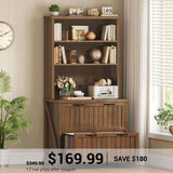 SEDETA | 31.5 Inch Farmhouse Lateral File Cabinets with 2 Drawers Storage Shelves Bookshelf Printer Stand fits Letter Legal A4 Size