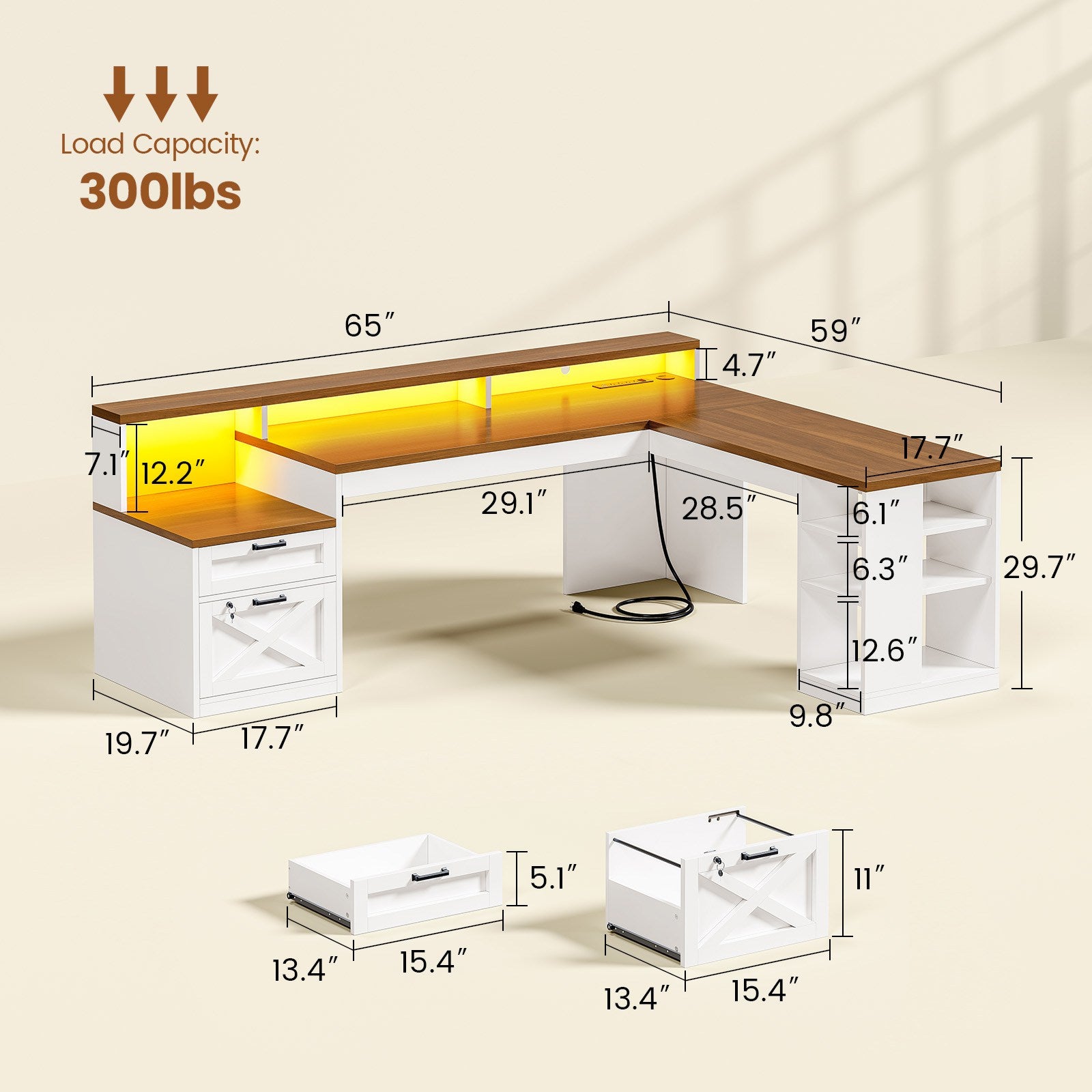 2 person desk
