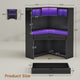 SEDETA 31.5 Inch Corner Small Computer Desk Gaming Desk with LED Lights Power Strip Drawers Storage Shelves Hutch for Home Office