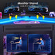 SEDETA 31.5 Inch Corner Small Computer Desk Gaming Desk with LED Lights Power Strip Drawers Storage Shelves Hutch for Home Office