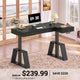 SEDETA 59 Inch L Shaped Electric Standing Desk Executive Height Adjustable Computer Desk with Drawers Power Outlets