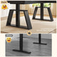 SEDETA 59 Inch L Shaped Electric Standing Desk Executive Height Adjustable Computer Desk with Drawers Power Outlets