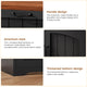 SEDETA® 59 Inch Farmhouse L Shaped Wood Computer Desk Corner Home Office Desk with File Drawers Storage Cabinet Monitor Stand Power Outlets