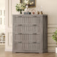 SEDETA 33.5 Inch Farmhouse 4 Drawer File Cabinet Filing Cabinet for Home Office Wood Office File Cabinets for Letter/Legal/A4 Size File Cabinet Organizer for Study Room Living Room