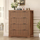SEDETA 33.5 Inch Farmhouse 4 Drawer File Cabinet Filing Cabinet for Home Office Wood Office File Cabinets for Letter/Legal/A4 Size File Cabinet Organizer for Study Room Living Room