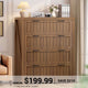 SEDETA | 33.5 Inch Farmhouse Cabinet Organizer with 4 Drawers Office File Cabinets for Letter/Legal/A4 Size File Filing Cabinet for Home Office