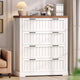 SEDETA 33.5 Inch Farmhouse 4 Drawer File Cabinet Filing Cabinet for Home Office Wood Office File Cabinets for Letter/Legal/A4 Size File Cabinet Organizer for Study Room Living Room