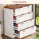 SEDETA 33.5 Inch Farmhouse 4 Drawer File Cabinet Filing Cabinet for Home Office Wood Office File Cabinets for Letter/Legal/A4 Size File Cabinet Organizer for Study Room Living Room