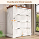 SEDETA 33.5 Inch Farmhouse 4 Drawer File Cabinet Filing Cabinet for Home Office Wood Office File Cabinets for Letter/Legal/A4 Size File Cabinet Organizer for Study Room Living Room