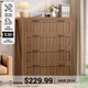 SEDETA 33.5 Inch Farmhouse 4 Drawer File Cabinet Filing Cabinet for Home Office Wood Office File Cabinets for Letter/Legal/A4 Size File Cabinet Organizer for Study Room Living Room