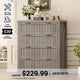 SEDETA 33.5 Inch Farmhouse 4 Drawer File Cabinet Filing Cabinet for Home Office Wood Office File Cabinets for Letter/Legal/A4 Size File Cabinet Organizer for Study Room Living Room