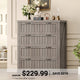 SEDETA 33.5 Inch Farmhouse 4 Drawer File Cabinet Filing Cabinet for Home Office Wood Office File Cabinets for Letter/Legal/A4 Size File Cabinet Organizer for Study Room Living Room