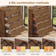 SEDETA 33.5 Inch Farmhouse 4 Drawer File Cabinet Filing Cabinet for Home Office Wood Office File Cabinets for Letter/Legal/A4 Size File Cabinet Organizer for Study Room Living Room