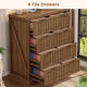 SEDETA 33.5 Inch Farmhouse 4 Drawer File Cabinet Filing Cabinet for Home Office Wood Office File Cabinets for Letter/Legal/A4 Size File Cabinet Organizer for Study Room Living Room