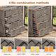 SEDETA 33.5 Inch Farmhouse 4 Drawer File Cabinet Filing Cabinet for Home Office Wood Office File Cabinets for Letter/Legal/A4 Size File Cabinet Organizer for Study Room Living Room