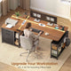 SEDETA 61 Inch Electric Standing Desk with 3 Fabric Drawers Height Adjustable Computer Desk with Storage Drawers and Power Outlets Home Office Stand up Desk for Work Study Writing
