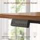 SEDETA 66.9 Inch L Shaped Electric Standing Desk with 6 Drawers Height Adjustable Corner Desk with Built-in Power Outlet Sit Stand Desk with 3 Memory Heights