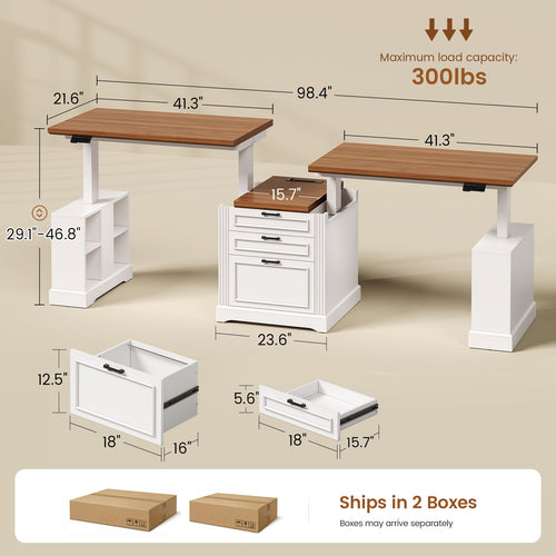 2 person desk