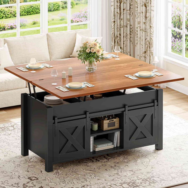 SEDETA 40 Inch Lift Top Coffee Table 4 in 1 Multi-Function Convertible Coffee Tables