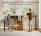 SEDETA 94 Inch Electric Height Adjustable Standing Desk Two Person Long Computer Office Desk with 4 Drawers Cable Management 2 Power Outlets CPU Stand