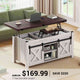 SEDETA | 40 Inch 4 in 1 Multi-Function Lift Top Coffee Table with Hidden Compartment and Storage