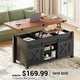 SEDETA | 40 Inch 4 in 1 Multi-Function Lift Top Coffee Table with Hidden Compartment and Storage