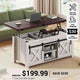 SEDETA 40 Inch Lift Top Coffee Table 4 in 1 Multi-Function Convertible Coffee Tables