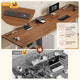 SEDETA 94 Inch Electric Height Adjustable Standing Desk Two Person Long Computer Office Desk with 4 Drawers Cable Management 2 Power Outlets CPU Stand