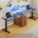 SEDETA 94 Inch Electric Height Adjustable Standing Desk Two Person Long Computer Office Desk with 4 Drawers Cable Management 2 Power Outlets CPU Stand