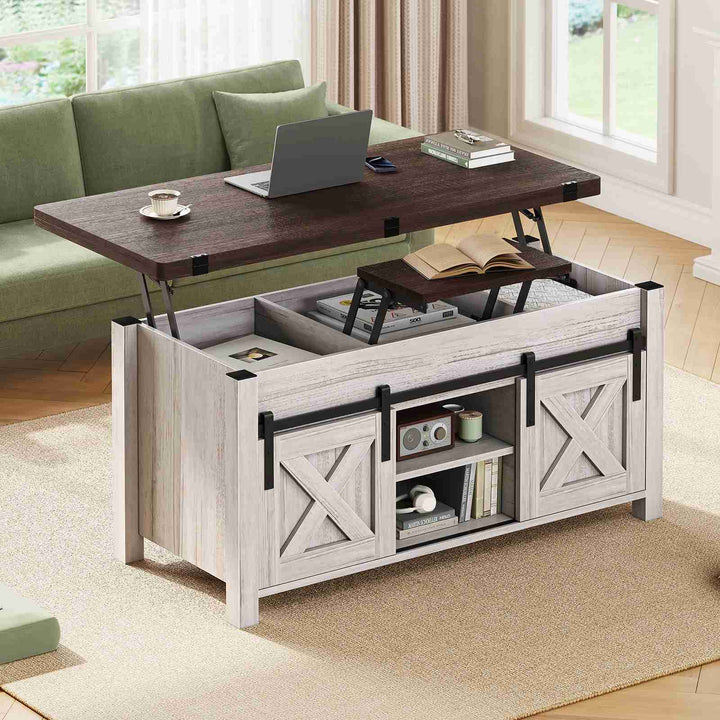 SEDETA 40 Inch Lift Top Coffee Table 4 in 1 Multi-Function Convertible Coffee Tables