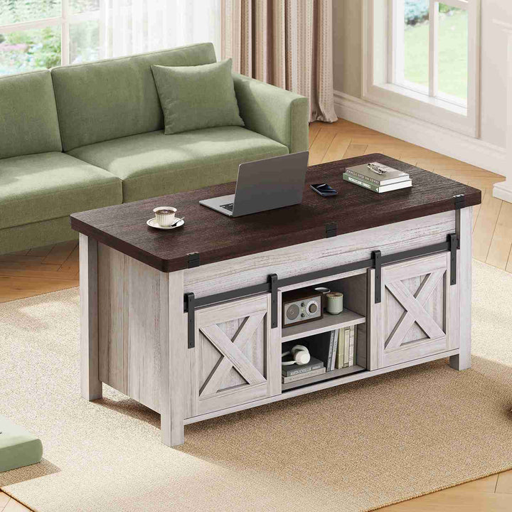 SEDETA 40 Inch Lift Top Coffee Table 4 in 1 Multi-Function Convertible Coffee Tables