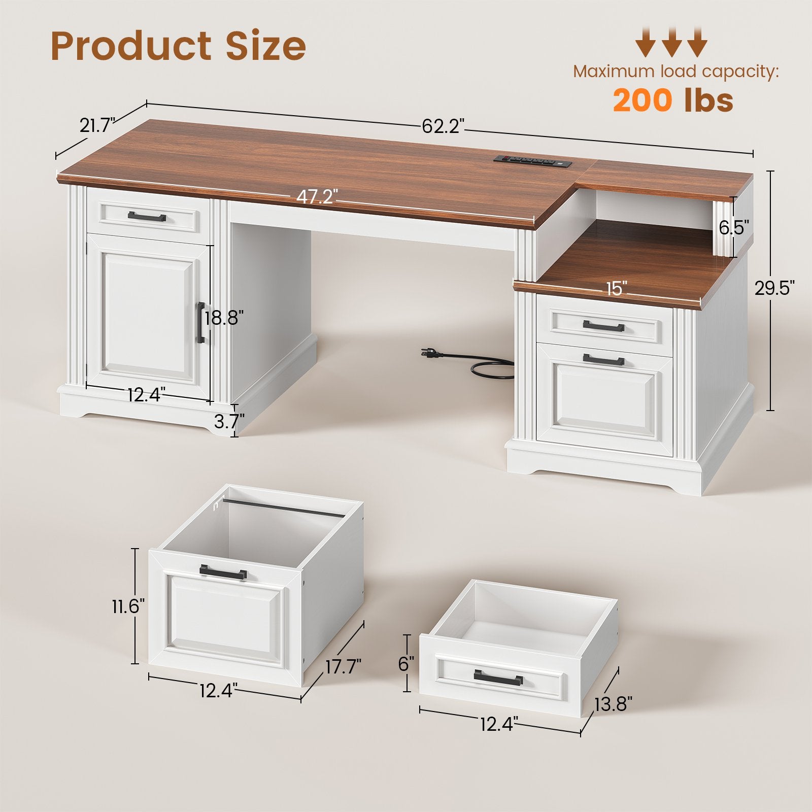 2 person desk