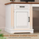SEDETA  62 Inch Farmhouse Executive Desk Home Office Desk with  3 Drawers and Storage Cabinet Computer Desk with Power Outlet for Home Office