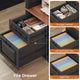 SEDETA  62 Inch Farmhouse Executive Desk Home Office Desk with  3 Drawers and Storage Cabinet Computer Desk with Power Outlet for Home Office