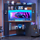 SEDETA® 31.5 Inch Corner Gaming Desk with 3 Drawers LED Lights Corner Desk for Small Space Corner Desk with Hutch Corner Computer Desk with Storage Shelves Power Strip for Home Office