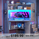 SEDETA 31.5 Inch Corner Desk for Small Space Corner Gaming Desk with 3 Drawers LED Lights Corner Desk with Hutch Corner Computer Desk with Storage Shelves Power Strip for Home Office