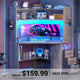 SEDETA® 31.5 Inch Corner Gaming Desk with 3 Drawers LED Lights Corner Desk for Small Space Corner Desk with Hutch Corner Computer Desk with Storage Shelves Power Strip for Home Office