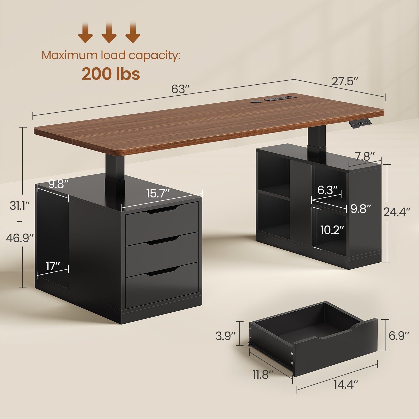 2 person desk