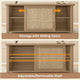 SEDETA | 31.5 Inch Lift Top Square Coffee Table Farmhouse with Storage for Living Room