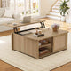 SEDETA | 31.5 Inch Lift Top Square Coffee Table Farmhouse with Storage for Living Room
