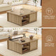 SEDETA | 31.5 Inch Lift Top Square Coffee Table Farmhouse with Storage for Living Room