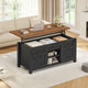 SEDETA 39.3 Inch Lift Top Coffee Table Farmhouse Lift Tabletop Dining Table Gas Spring Hidden Compartment Open Storage Shelf for Living Room