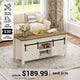 SEDETA 39.3 Inch Lift Top Coffee Table Farmhouse Lift Tabletop Dining Table Gas Spring Hidden Compartment Open Storage Shelf for Living Room