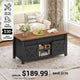 SEDETA 39.3 Inch Lift Top Coffee Table Farmhouse Lift Tabletop Dining Table Gas Spring Hidden Compartment Open Storage Shelf for Living Room