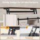 SEDETA 39.3 Inch Lift Top Coffee Table Farmhouse Lift Tabletop Dining Table Gas Spring Hidden Compartment Open Storage Shelf for Living Room