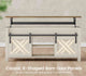 SEDETA 39.3 Inch Lift Top Coffee Table Farmhouse Lift Tabletop Dining Table Gas Spring Hidden Compartment Open Storage Shelf for Living Room