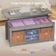 SEDETA 39.3 Inch Lift Top Coffee Table Farmhouse Lift Tabletop Dining Table Gas Spring Hidden Compartment Open Storage Shelf for Living Room