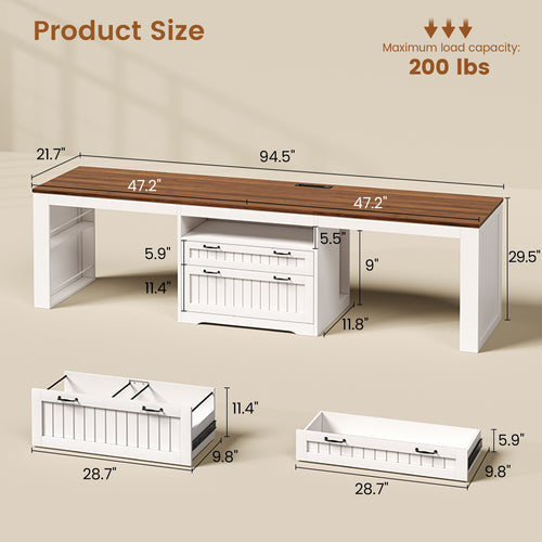 2 person desk