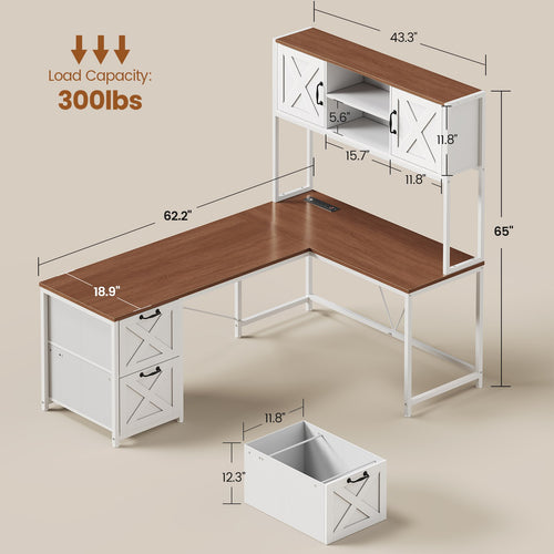 2 person desk
