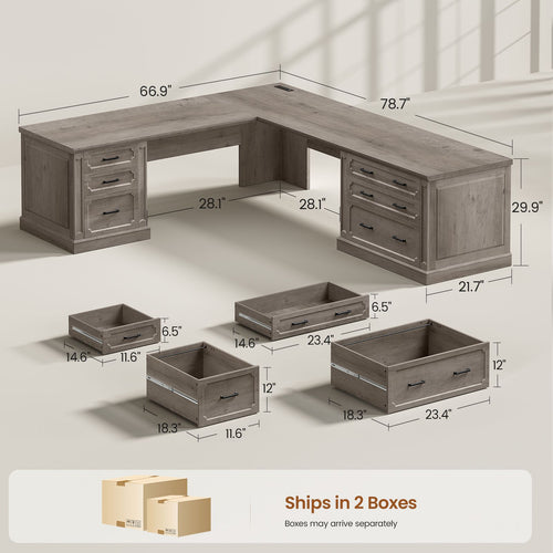 2 person desk